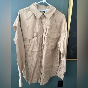 Cabela's Men's Beige Lightweight Shirt Jacket